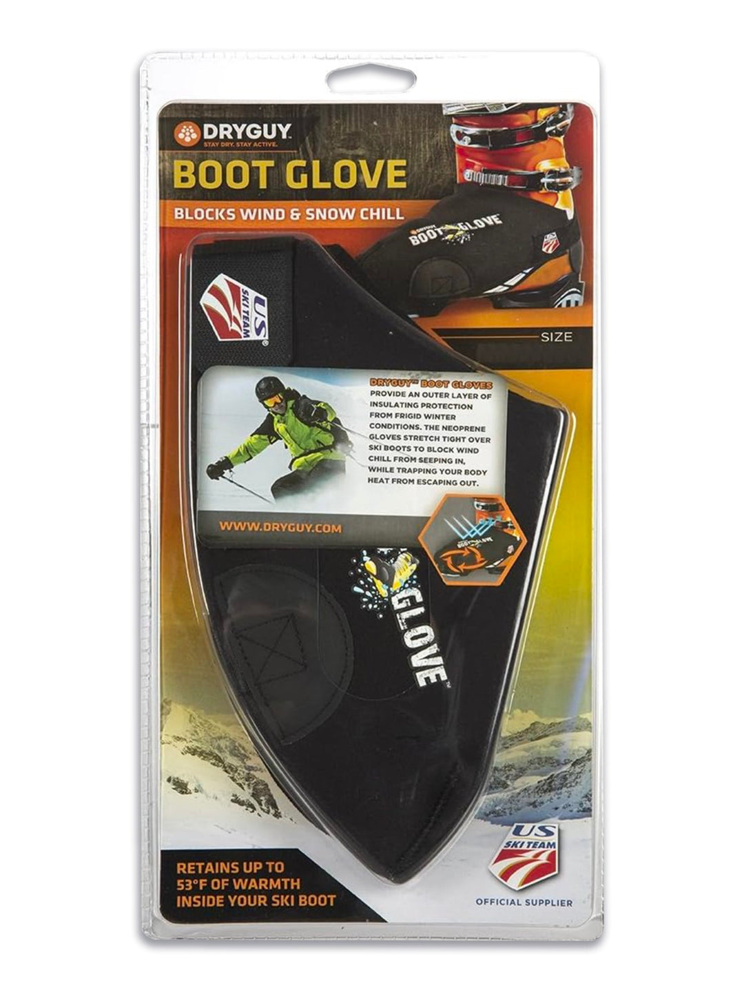 Glove for cover foot and toes of ski boots,black