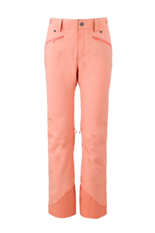 women's Flylow Daisy ski pants, peach
