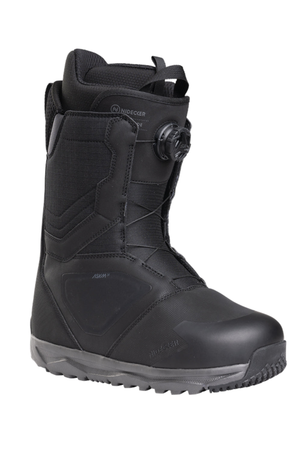 men's Nidecker Cascade snowboard boot, black with BOA fit system