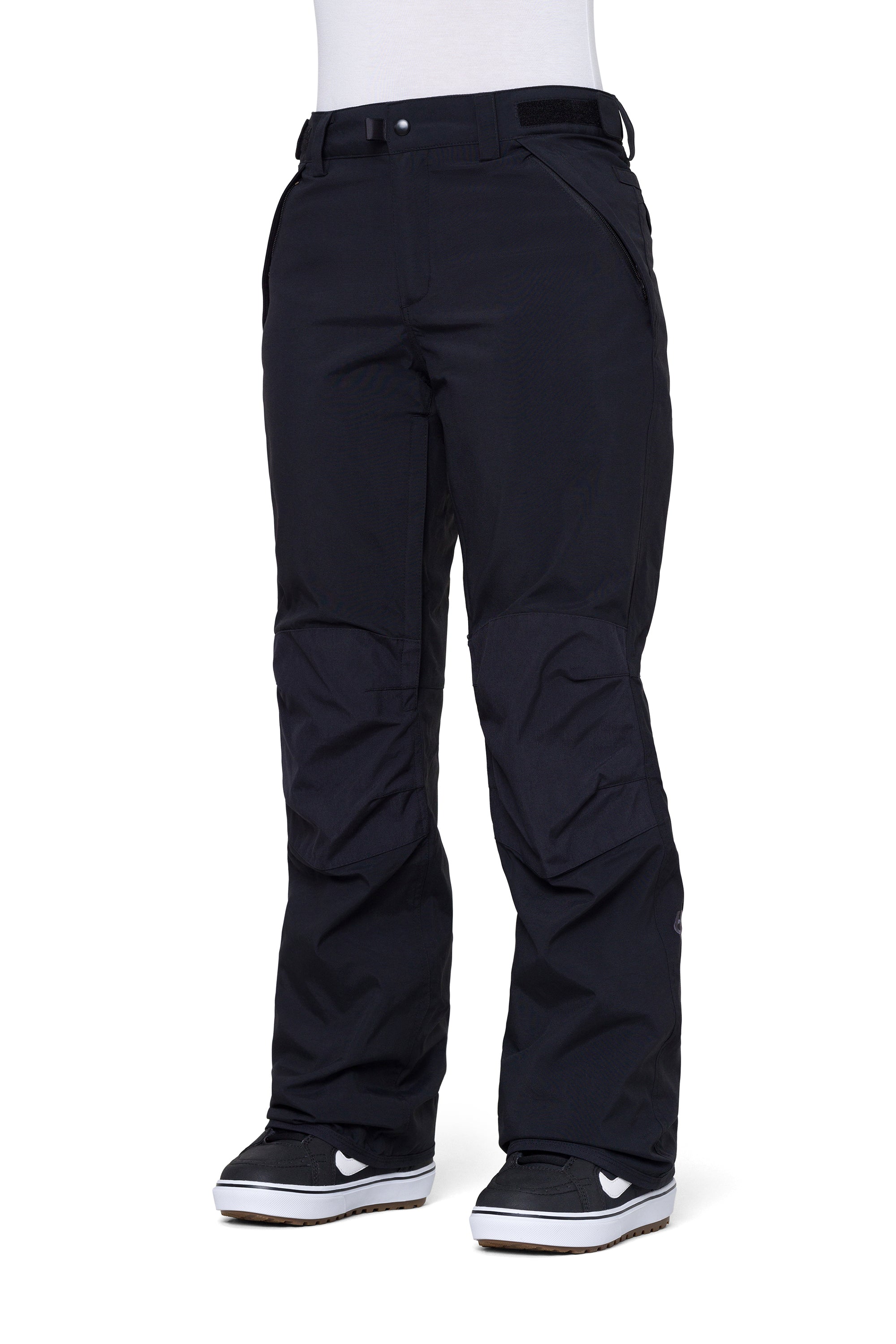 women's padded progression snowboard pants, black