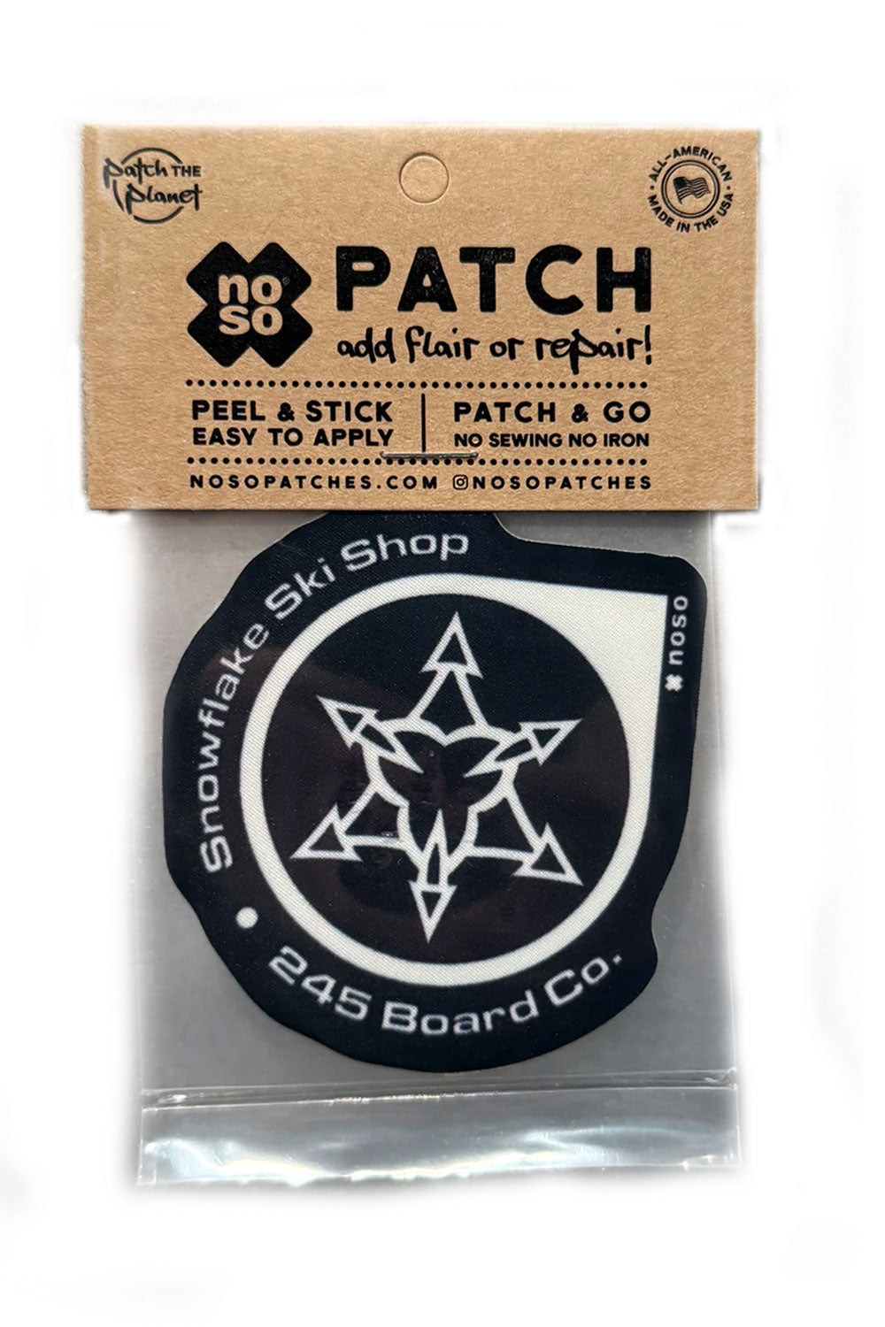 NoSo Patch - Snowflake Ski Shop Logo