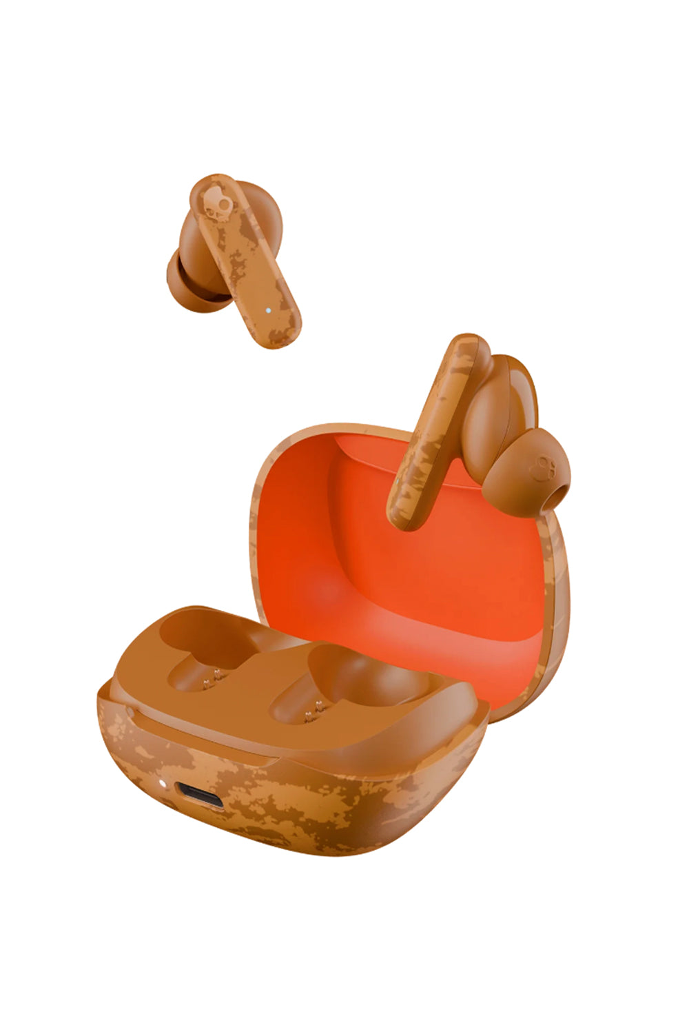 wireless ear buds, tan