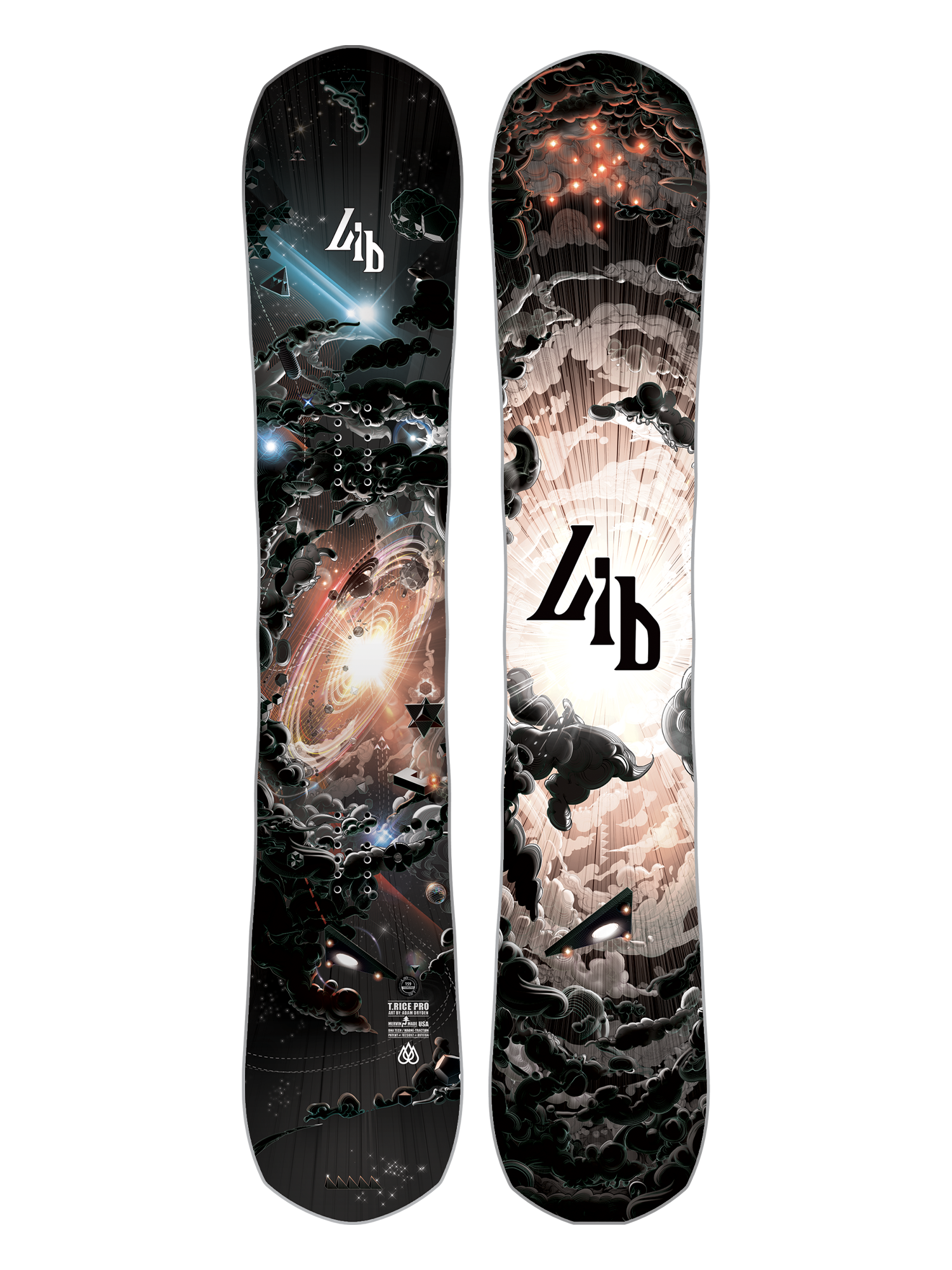 Lib Tech T.Rice Pro snowboard, galaxy/space design