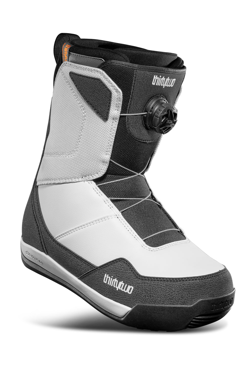 men's Thirtytwo Shifty BOA snowboard boots, white and black