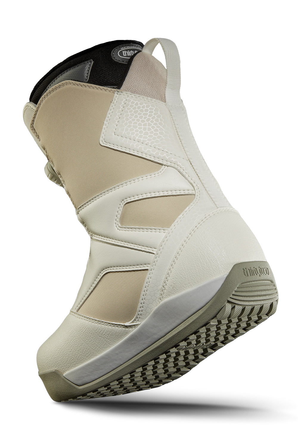 women's ThirtyTwo STW double boa snowboard boot, white and cream