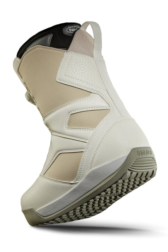 women's ThirtyTwo STW double boa snowboard boot, white and cream