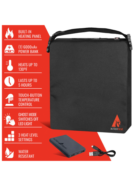 Action Heat heated seat cushion, black