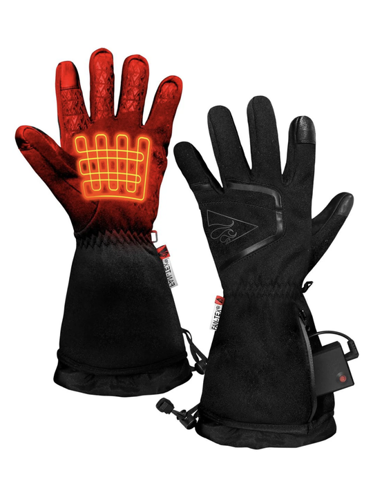 women's ActionHeat heated gloves, black, AAA battery powered