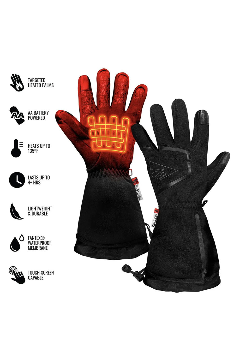 ActionHeat AA Battery Heated Featherweight Gloves - Men's