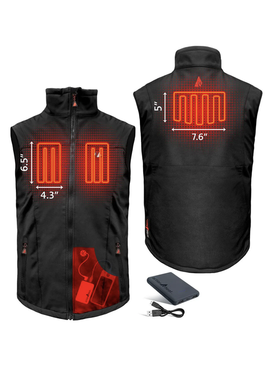 ActionHeat 5V Battery Heated Softshell Vest - Men's