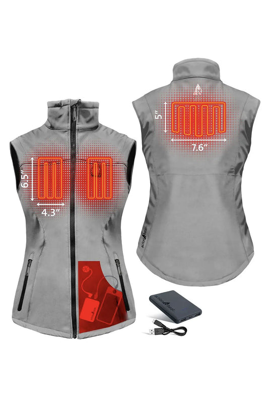 ActionHeat 5V Battery Heated Softshell Vest - Women's