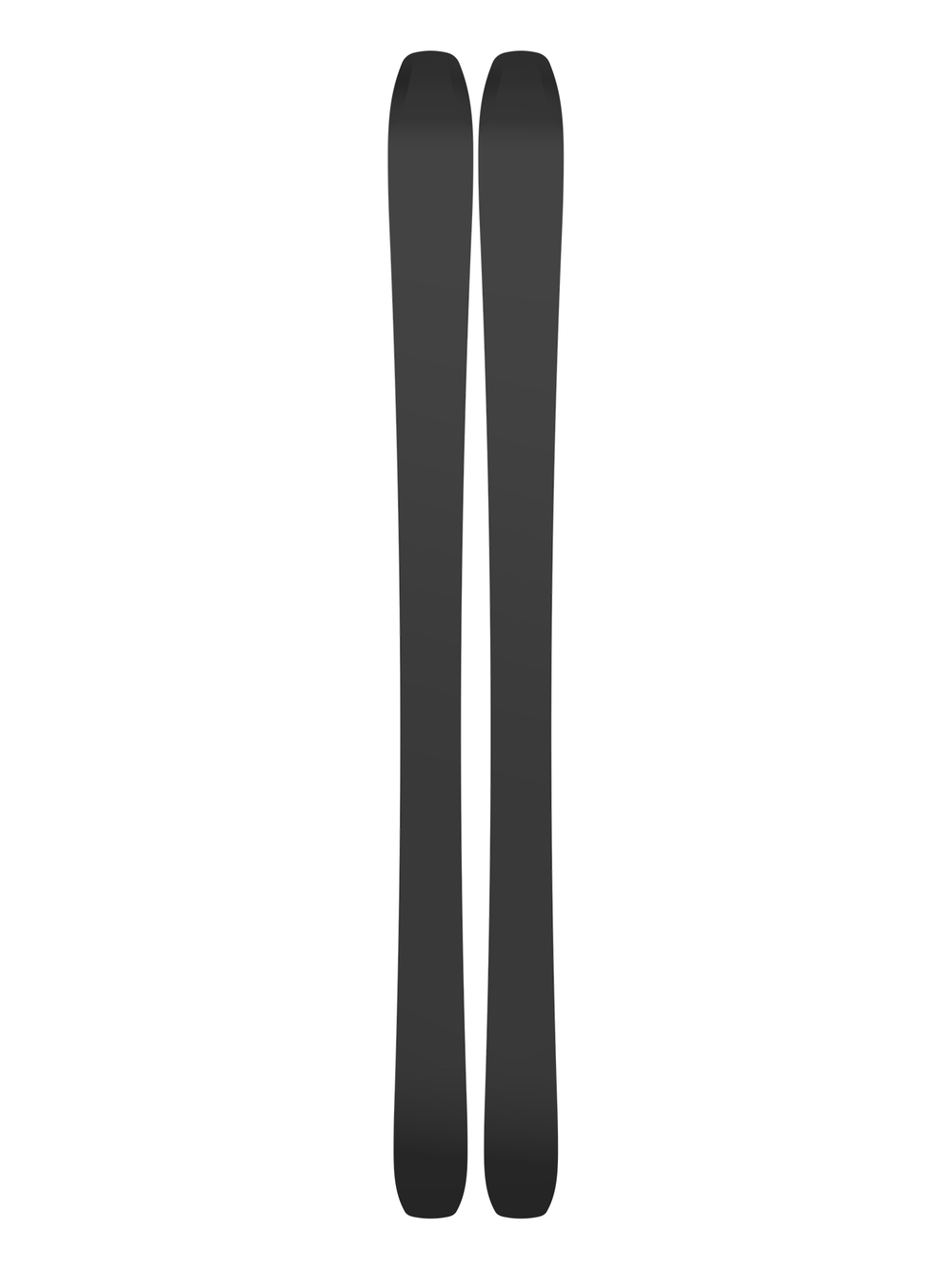 bottom of Atomic Maven skis, black
