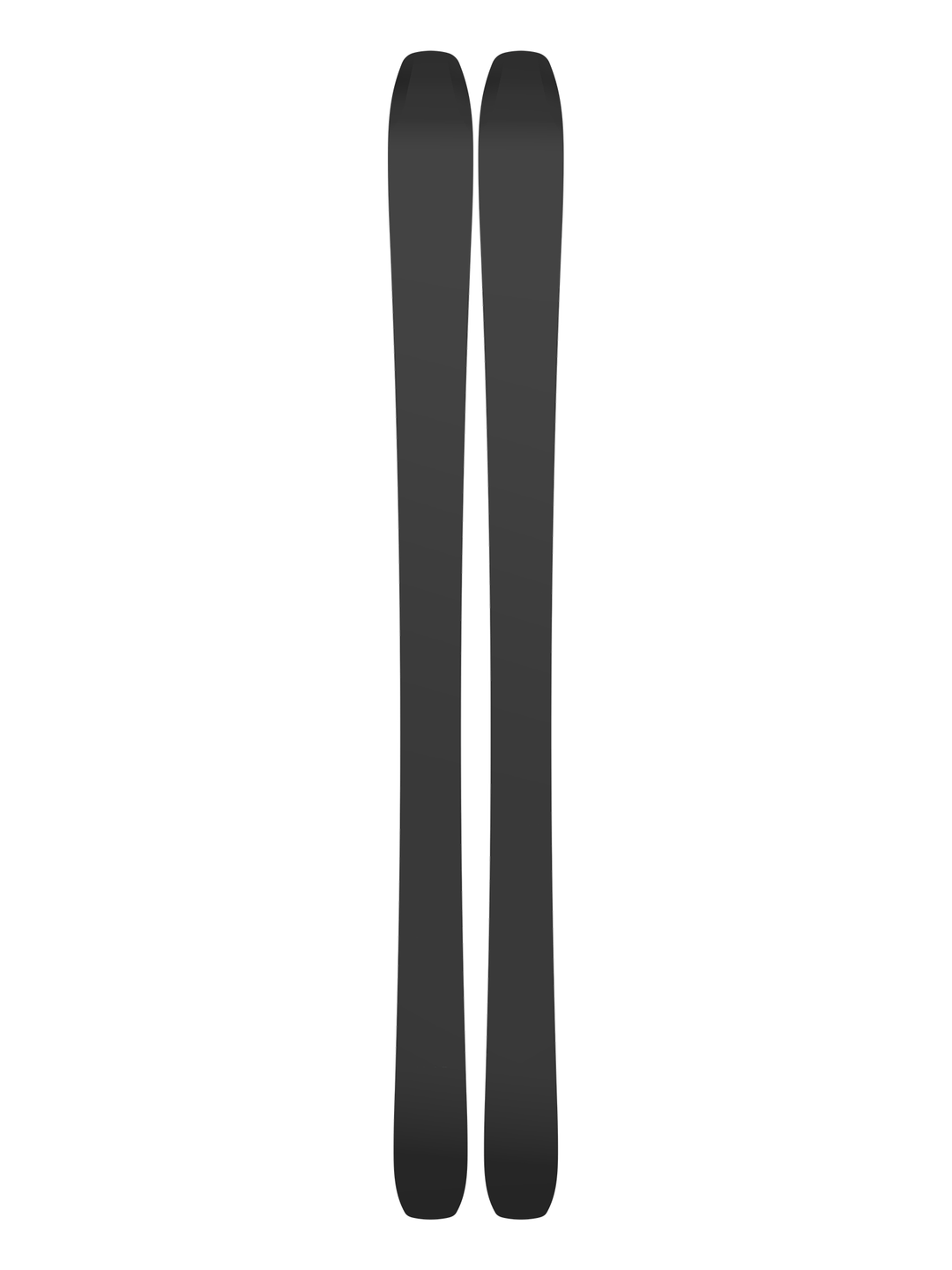 bottom of Atomic Maven skis, black
