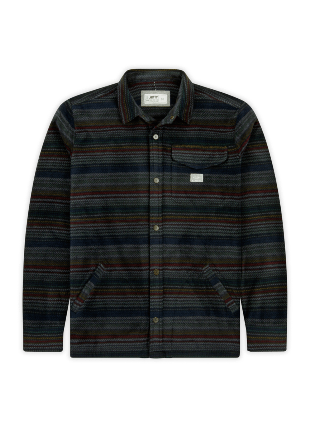 men's fleece shirt/jacket, striped