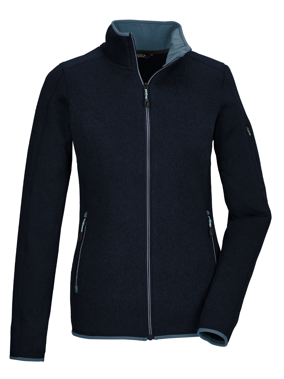 women's Killtec full zip fleece jacket, navy