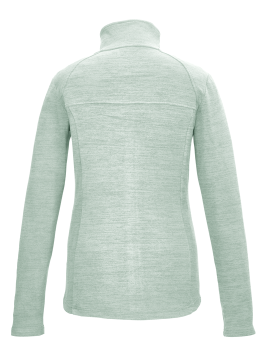 women's Killtec stretch fleece full zip jacket, mint green