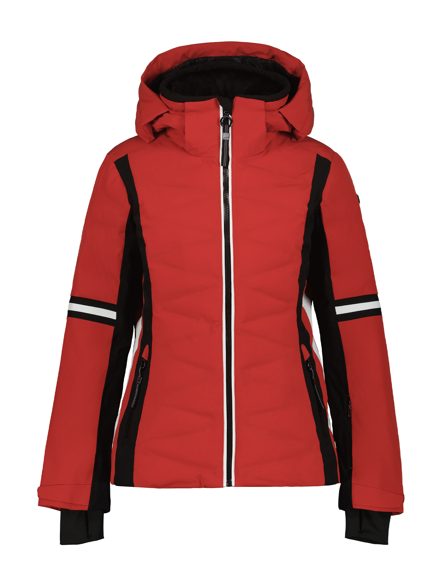 women's Luhta ski jacket, red with black and white accents