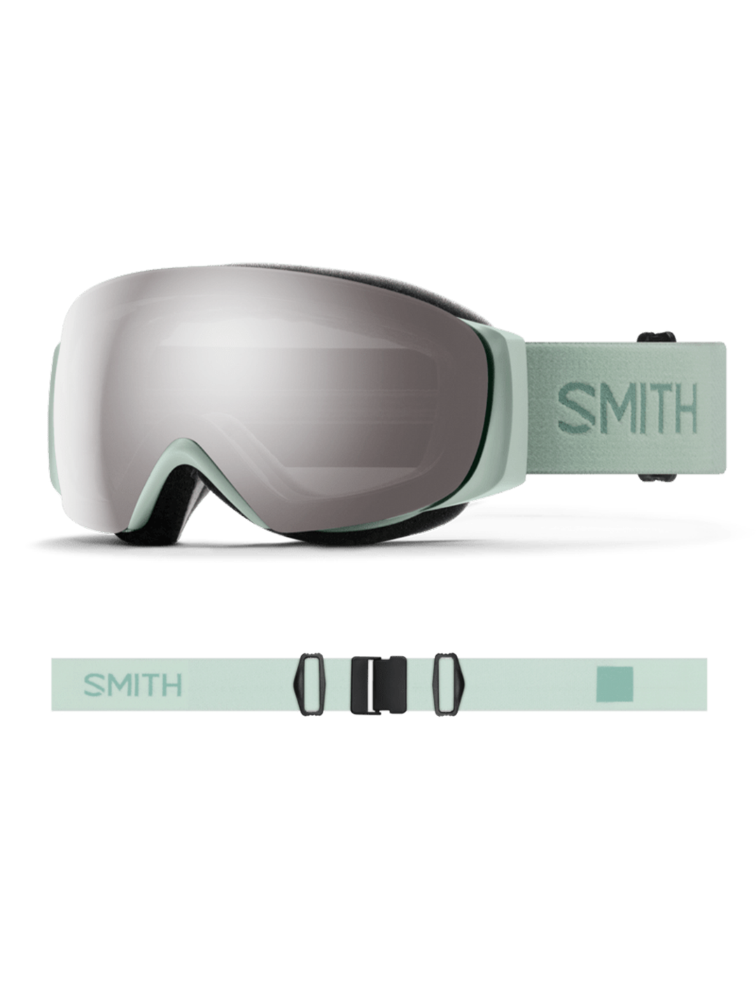 Smith I/O S ski googles, mint green