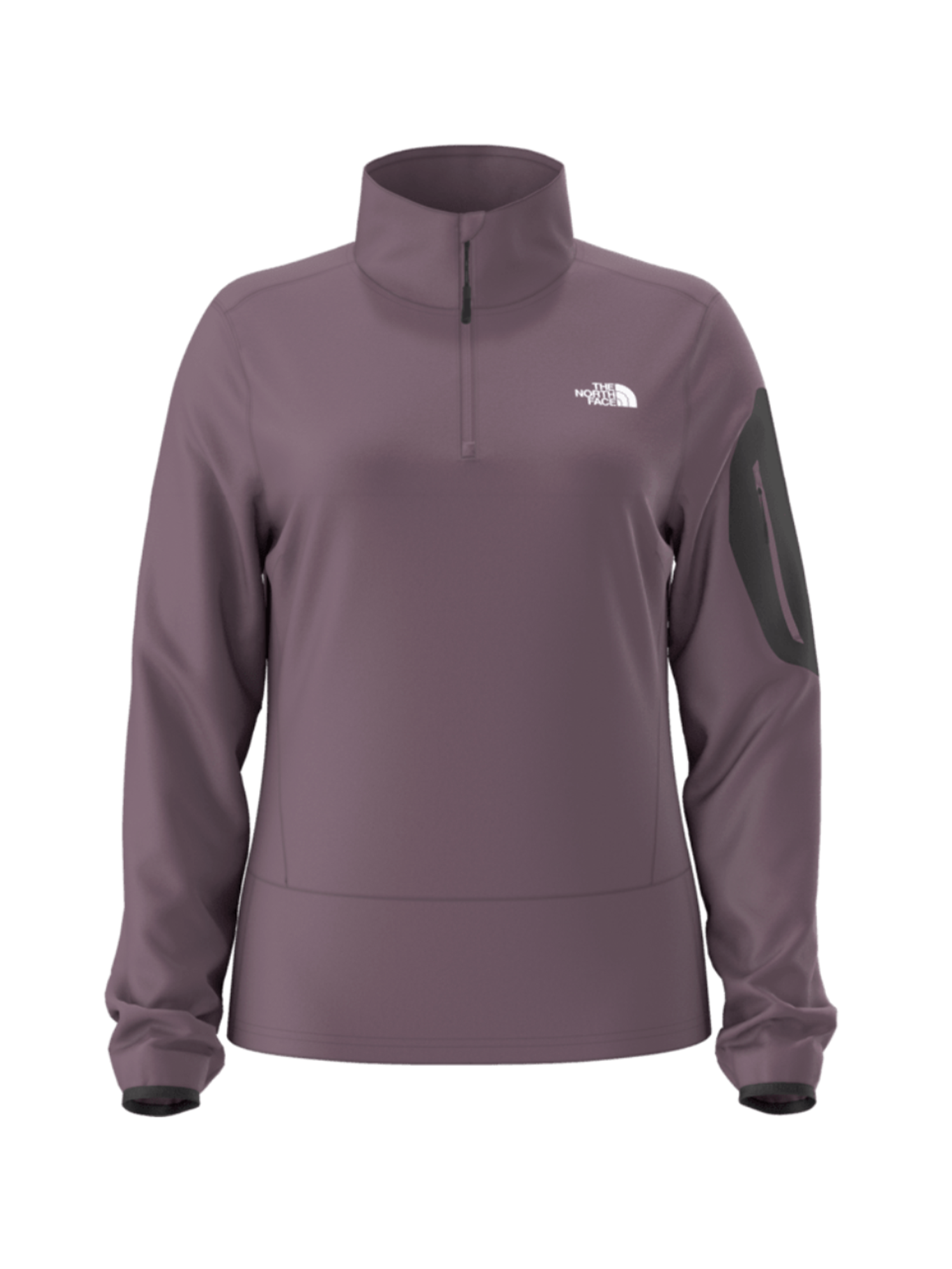 women's The North Face Mistyescape 1/4 zip midlayer, purple