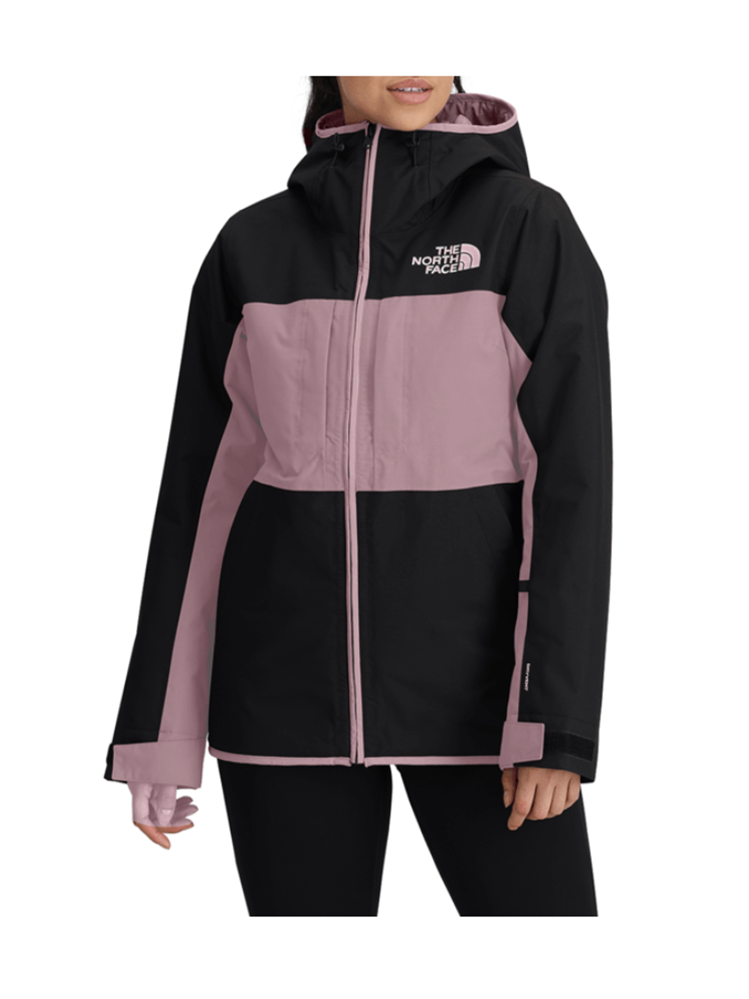 women's The North Face Namak ski jacket, black and mauve