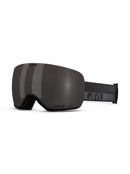 Giro Article II ski/snowboard googles, black and gray dot pattern strap, black lens