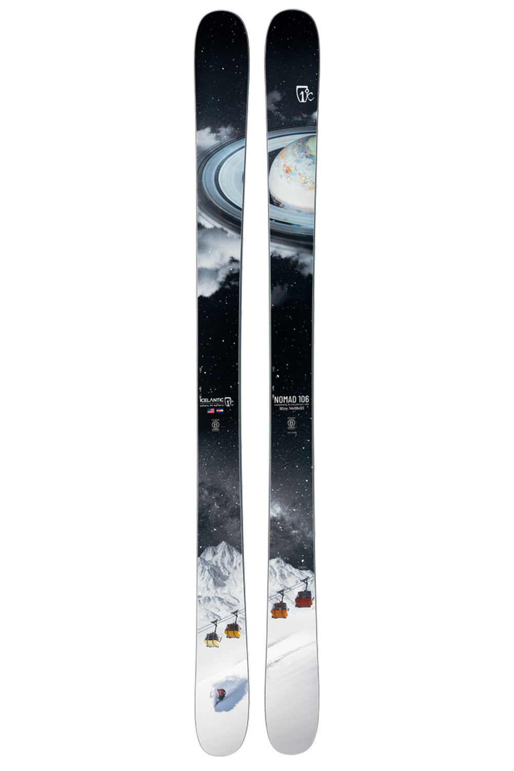 Icelantic Nomad 106 Skis - Unisex - 26/27