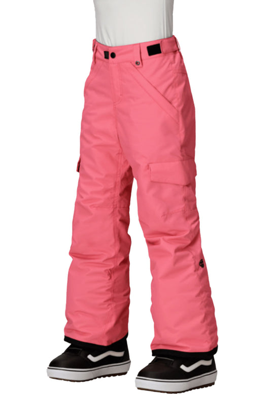 person wearing pink snow pants