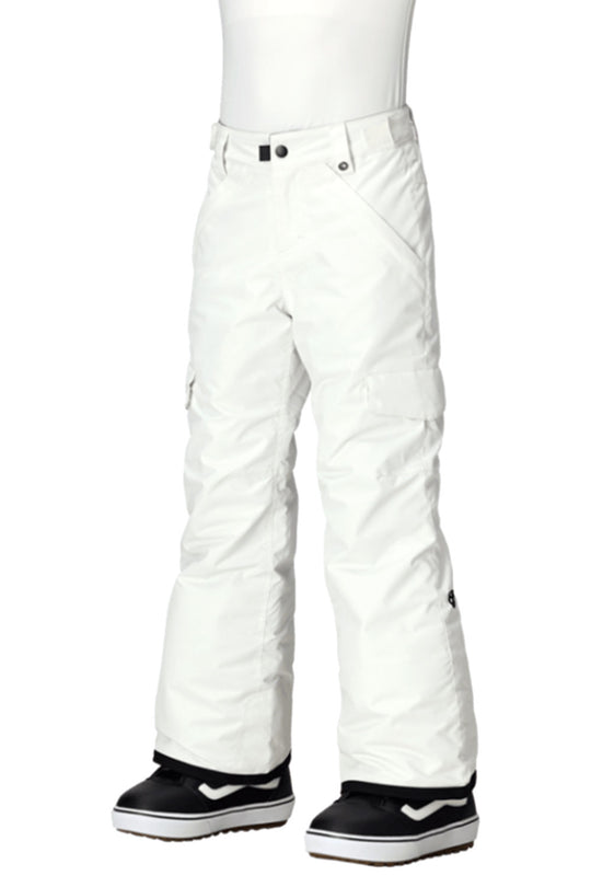 person wearing white snow pants