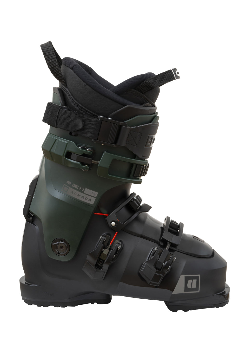 men's Armarda AR 110 ski boots, black and forest green