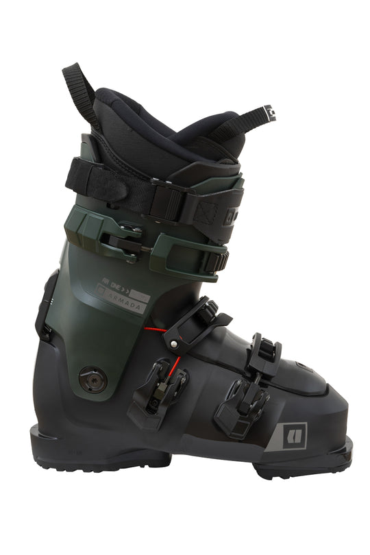 men's Armarda AR 110 ski boots, black and forest green