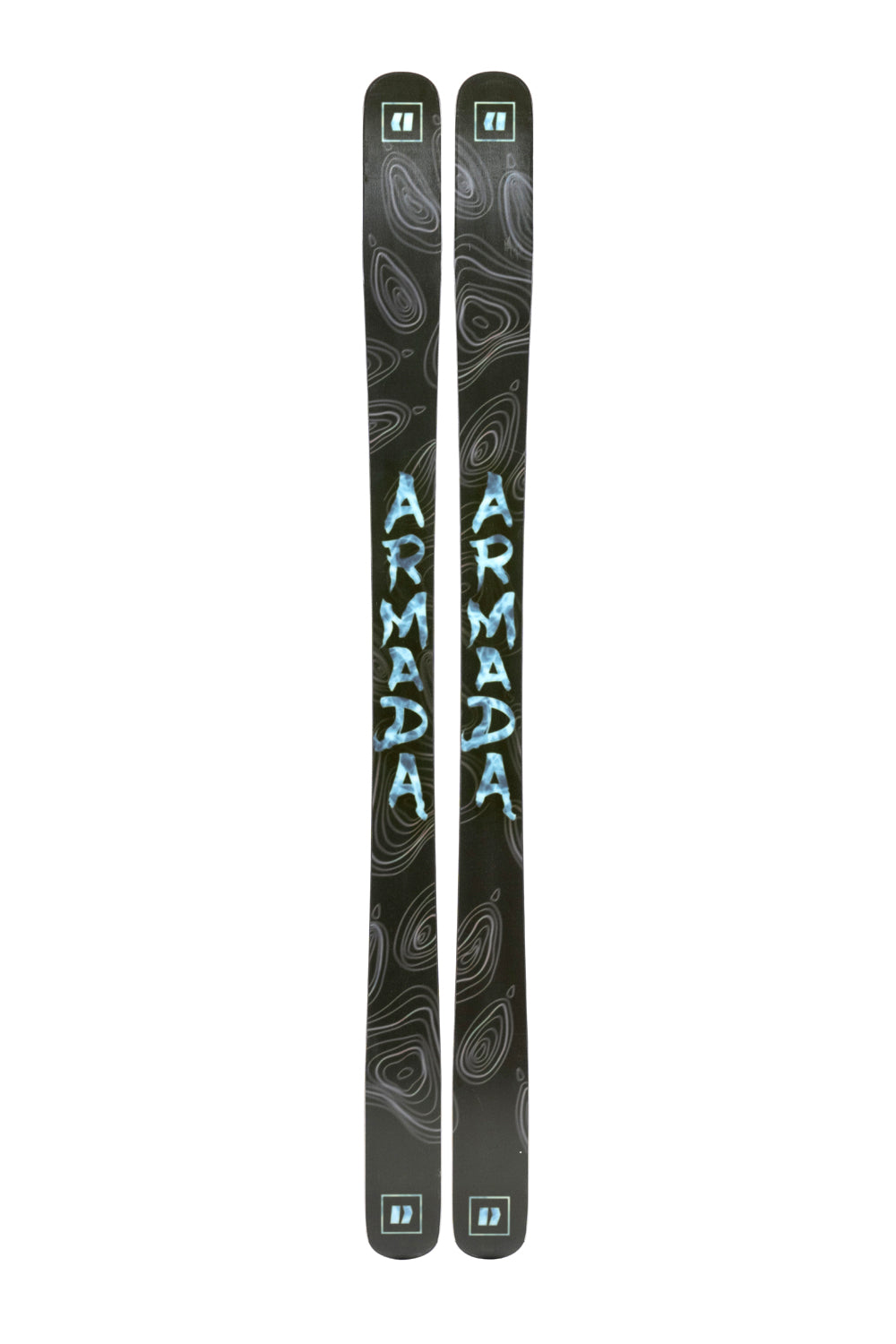 Armada BDOG skis - black geode design on base