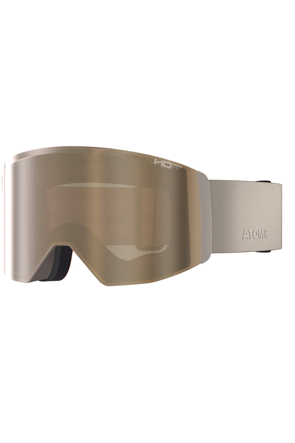 Atomic Four QL HD Photo ski goggles, sand strap and bronze lens