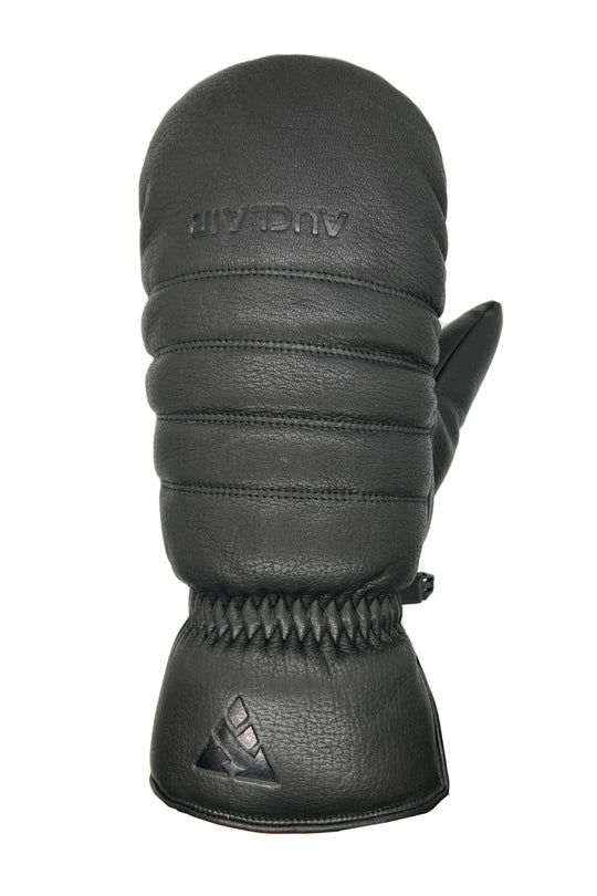 Black insulated, leather glove with Auclair brand logo on a white background