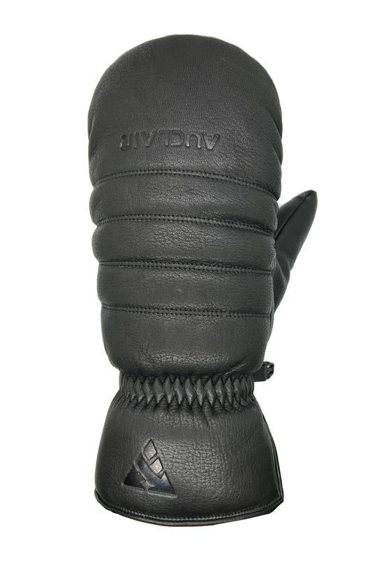 Black insulated, leather glove with Auclair brand logo on a white background