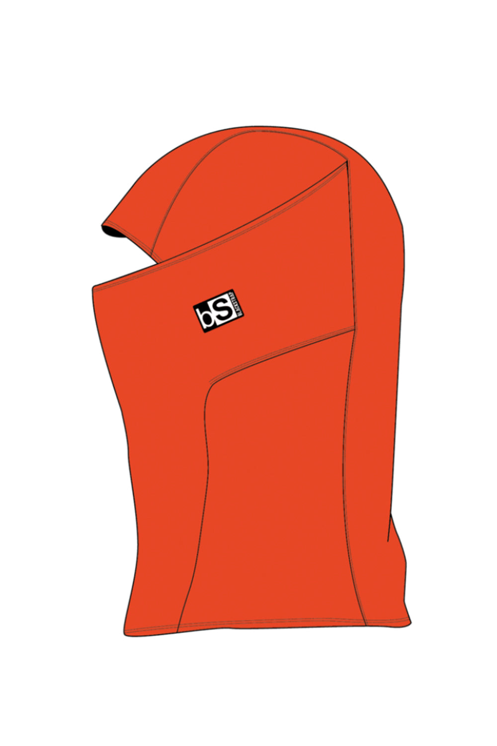 Adult Blackstrap balaclava, bright orange