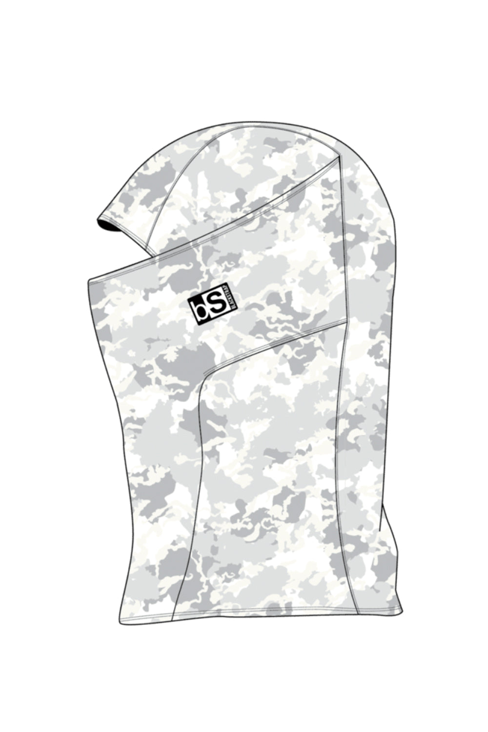Adult Blackstrap balaclava, white camo