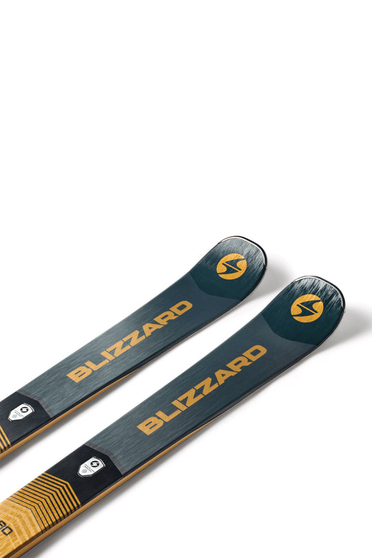 Two skis with 'Blizzard' branding on a white background