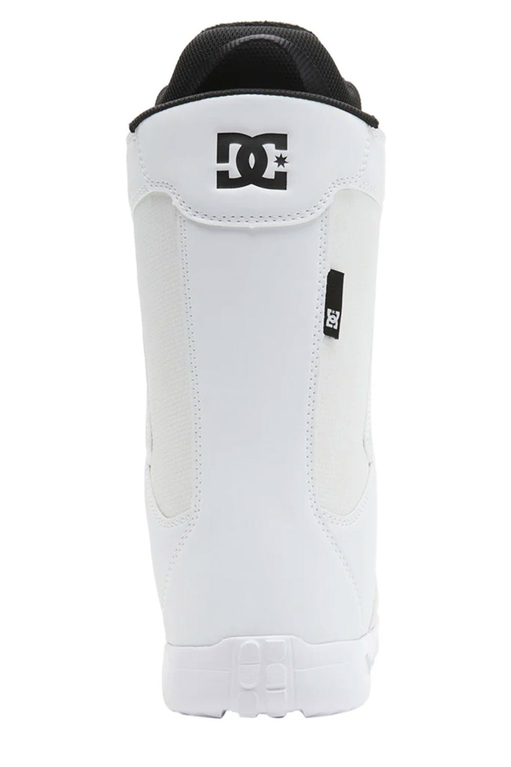 White snowboard boots with black accents