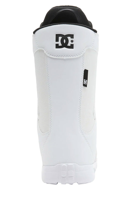 White snowboard boots with black accents