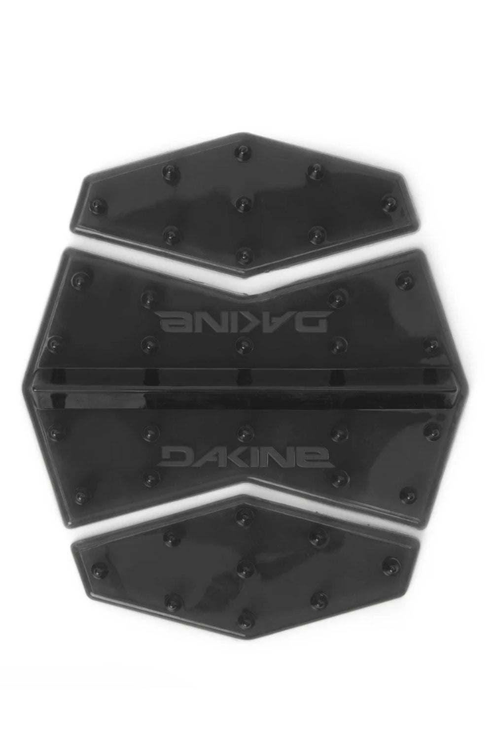 Three black hexagonal Dakine products on a white background