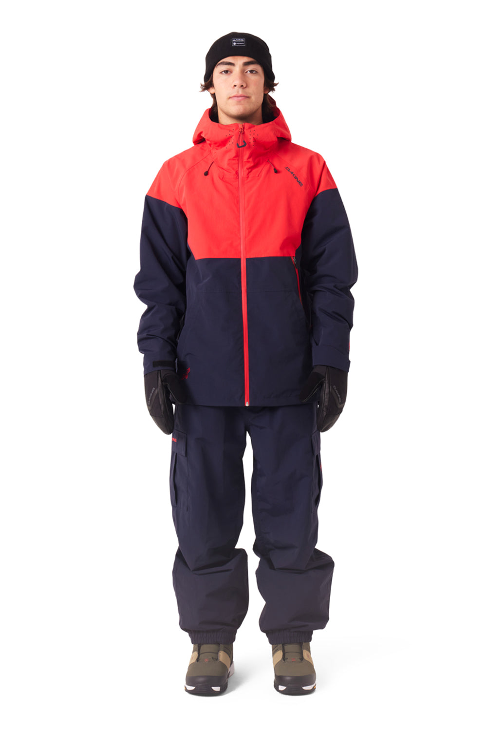 men's Dakine Siphon snowboard jacket, Kai Jones edidtion, black and red