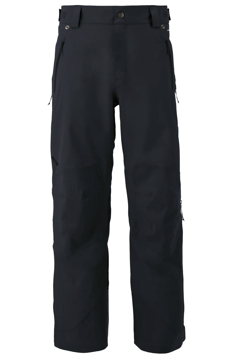 Black ski pants on a white background