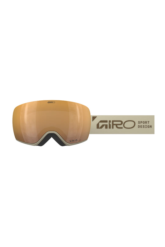Giro Article II ski/snowboard goggles, tan strap gold lens