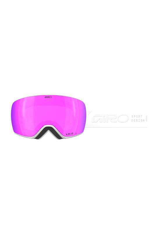 Giro Article II ski/snowboard goggles, white strap pink lens