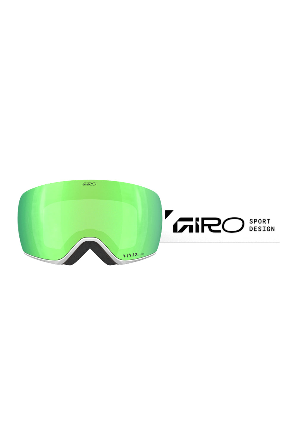 Giro Article II ski/snowboard goggles, white strap green lens