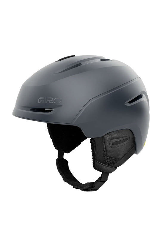 Blue/Gray helmet with a brand logo on a white background
