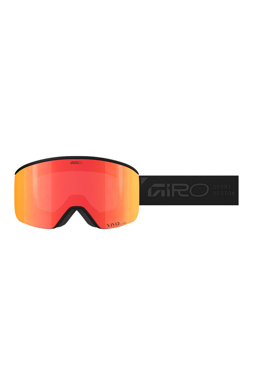 Giro Axis ski/snowboard goggles, black strap red lens