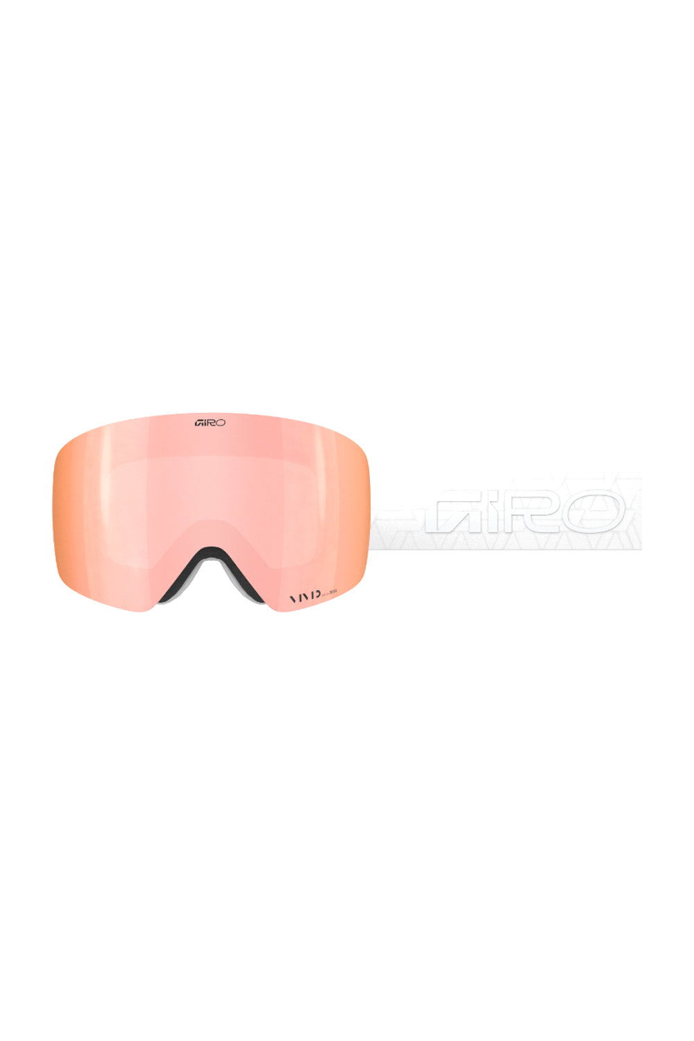 Giro Contour RS ski/snowboard goggles, white strap and rose gold lens