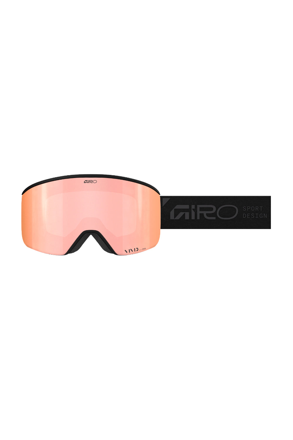 Giro Ella ski/snowboard goggles, black strap and rose gold lens