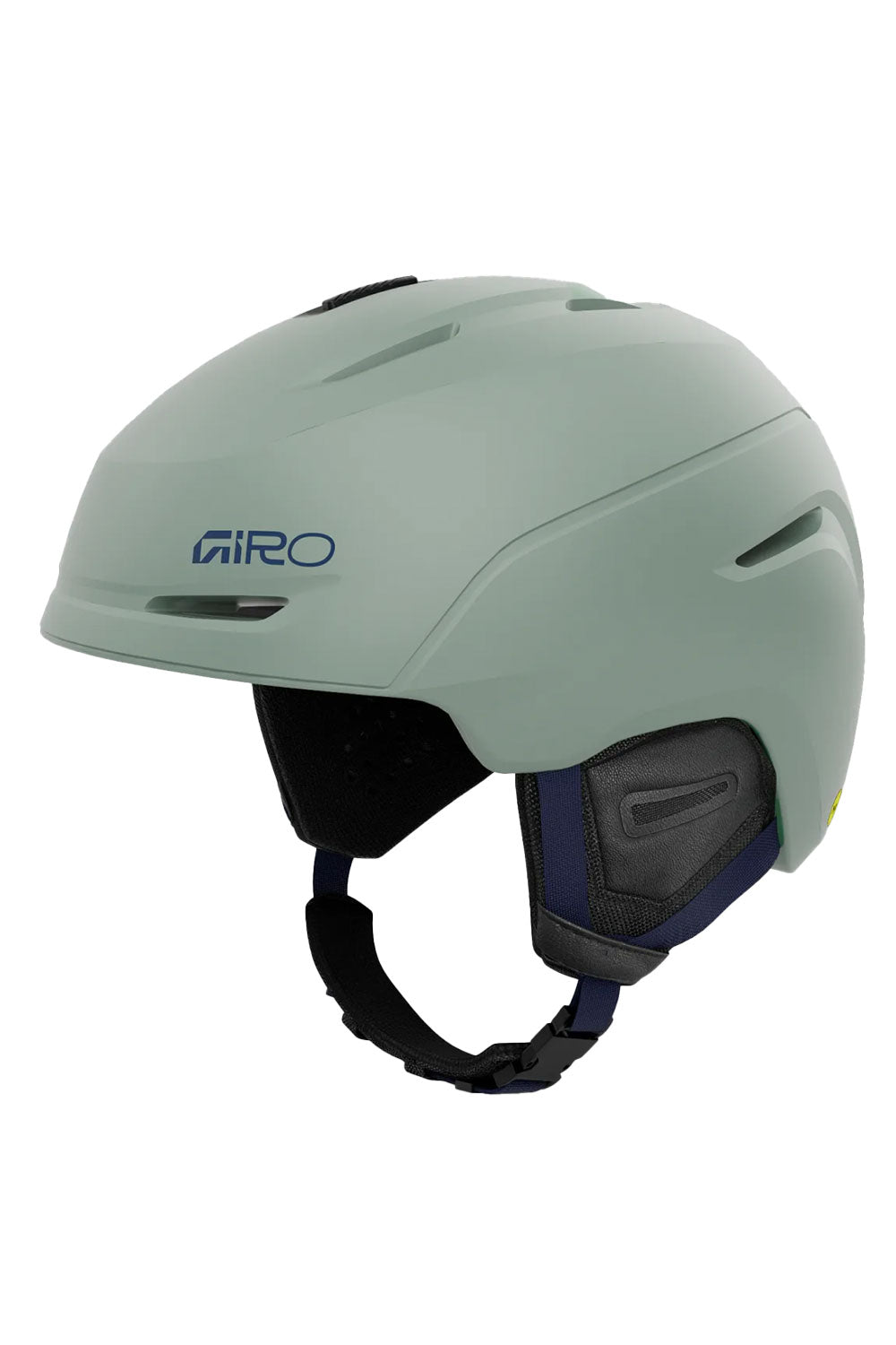 Green helmet with Giro logo on a white background